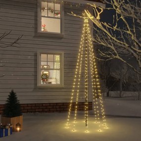 meleg fehér fényű karácsonyfa tüskével 310 LED-del 300 cm