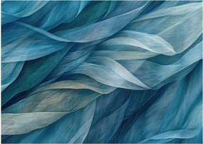 Kép - Kék és fehér fodrok (70x50 cm)