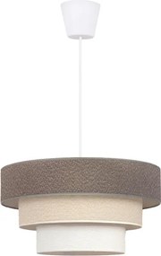 BRILAGI - Kábeles függeszték LUNETA 1xE27/60W/230V átm. 40 cm szürke/krém/fehér