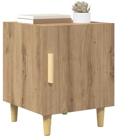 vidaXL Éjjeliszekrény 2 pcs Artisan tölgy 40 x 40 x 50 cm Faanyag