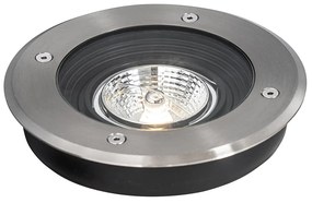 6 db modern kültéri talajszpotlámpa szett acélból AR70 állítható IP65 - Delux