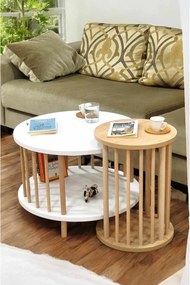Peka-Set108 - White, Sapphire Oak