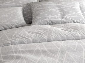 Renforcé pamut szatén krepp ágyneműhuzat SZÜRKE CSÍKOK sötétszürke Ágyneműhuzat mérete: 70 x 90 cm | 140 x 200 cm