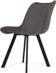 Jídelní židle, šedá, látka, HC-V3068 GREY2