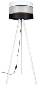 CORAL Állólámpa 1xE27/60W/230V fehér/fekete/arany