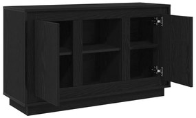 Fekete tölgy oldalszekrény 102x35x60 cm Mérnöki fa