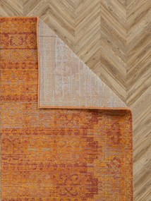 Antik szőnyeg, narancssárga, 80×150 cm
