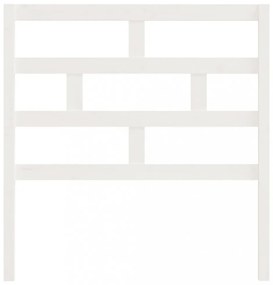 fehér tömör fenyőfa ágyfejtámla 96 x 4 x 100 cm