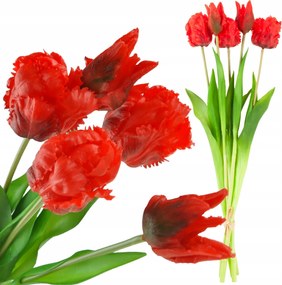 Tulipánok Tulipán Csokor Pápua Művirág Gumírozott 5DB-OS