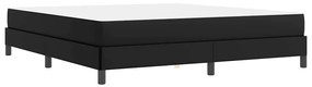 Ágy matracmal Fekete 180 x 200 cm Műbőr