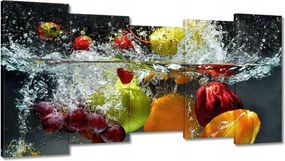 Vászonkép 150x80 Gyümölcsök a vízbe esve