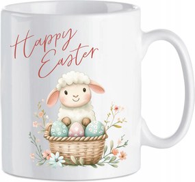 Húsvéti kerámia bögre bárány húsvéti tojással Happy Easter