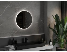 Mexen Erg kerek LED háttérvilágítású fürdőszobai tükör 60cm 6000K páramentes fűtőbetét 9823-060-060-611-00