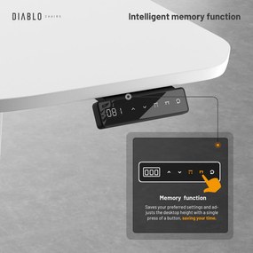 Diablo X-Tensio Állítható Magasságú Íróasztal 1600 Fehér