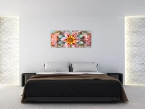 Kép - Kaleidoszkópos virág (120x50 cm)