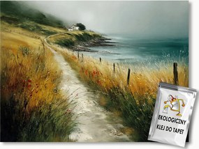 Fotótapéta Flizelina Tájkép Tenger Ösvény Dűnék Háza Köd 208x146 ragasztó