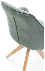 Zöld kárpitozott karfás étkezőfotel szett 2 db-os Donatelo – Marckeric