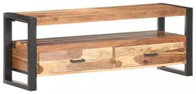 tömör fa TV-szekrény mézszínű felülettel 120 x 35 x 45 cm