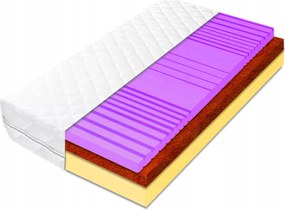 Matrac 180x200 kókusz és karcsúsító óra H4 20cm ökológiai natúr H2