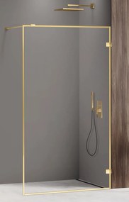 New Trendy Avexa Gold Shine zuhanyfal 60 cm arany fényes/átlátszó üveg EXK-2157