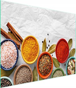 Üveg Vágódeszka 52x30 Fűszerek Edzett Üveg