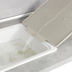 Bézs műanyag edénycsepegtető alátét 34x40 cm Nelia – Wenko