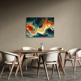Üveg kép - Modern absztrakció (70x50 cm)