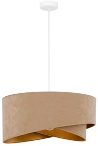 Brilagi - LED Csillár zsinóron LYRA 1xE27/15W/230V barna/arany