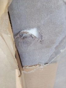 Akciós kárpitozott boxspring ágy MERALIS 80x200 cm szürke II. osztály Matrac: Bonell rugós matrac