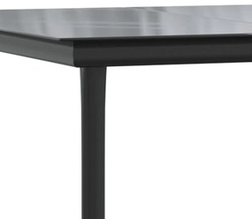 vidaXL 4 részes szürke polyrattan kerti étkezőszett párnával