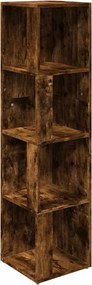 vidaXL füstös tölgy színű szerelt fa sarokszekrény 33 x 33 x 132 cm