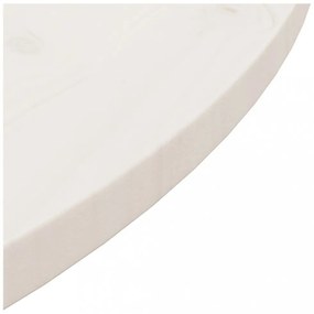 fehér tömör fenyőfa asztallap Ø80 x 2,5 cm