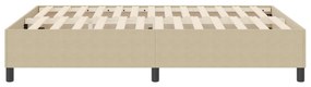 Boxspring Ágy Világosszürke Zöld 140x200 cm Pamut Szövet