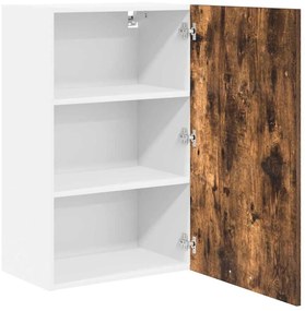Függő szekrény Riga Füstölt tölgy és fehér 50 x 31 x 80 cm