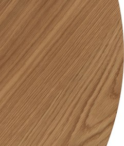 Étkezőasztal 100 cm méretben, arany tölgy/fekete színben LINO