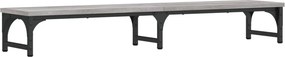 vidaXL szürke sonoma színű szerelt fa monitorállvány 105x23x15,5 cm