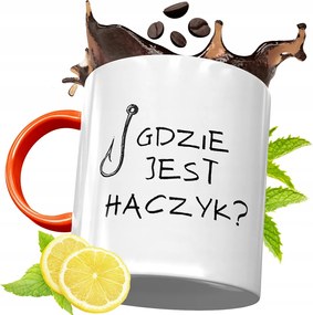 Narancssárga Bögre Horgászoknak Ajándék fényképes nyomtatással