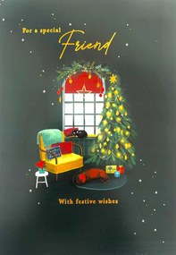 Karácsonyi képeslap For a special Friend with festive wishes