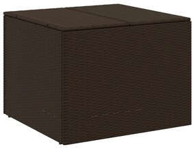 barna polyrattan kerti tárolóláda 291 L