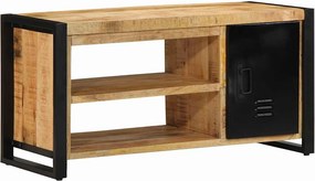 vidaXL Cipőpad Barna 100 x 40 x 50 cm Tömör mangófa