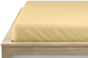 Mikroszálas lepedő, krémszínű 90 x 200 cm