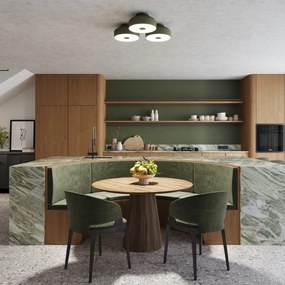 Zöld mennyezeti lámpa Blacko – Sollux