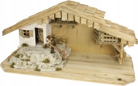 Karácsonyi betlehem 70x30x34cm fügéhez 10-12cm