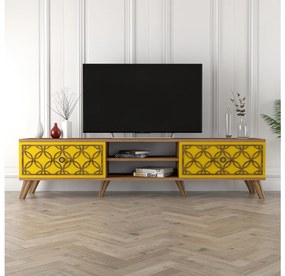 TV asztal/szekrény Classy (dió + sárga). 1088910