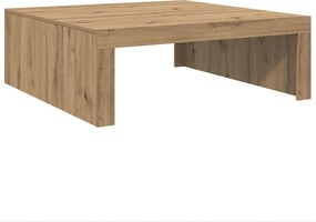 vidaXL kézműves tölgy színű szerelt fa dohányzóasztal 100 x 100 x 35cm