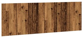 antik fa színű szerelt fali fejtámla 240 x 1,5 x 80 cm