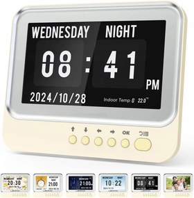 Digitális óra Digitális fotókeret 7'' keret 1024x600 Led asztali fotóhoz