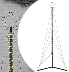 színes LED karácsonyfa 483 LED 240 cm