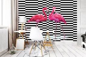 Fotótapéta - Flamingo 3D (152,5x104 cm)