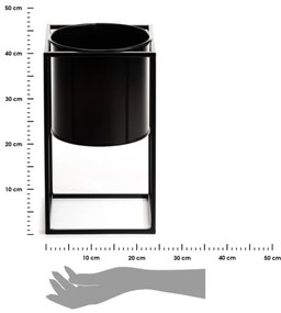RING virágtartó állvány 40x23 cm fekete